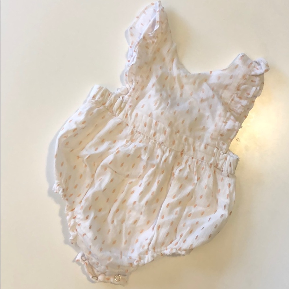 White with peach spots jumper - no stains